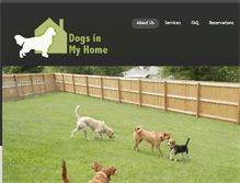 Tablet Screenshot of dogsinmyhome.com